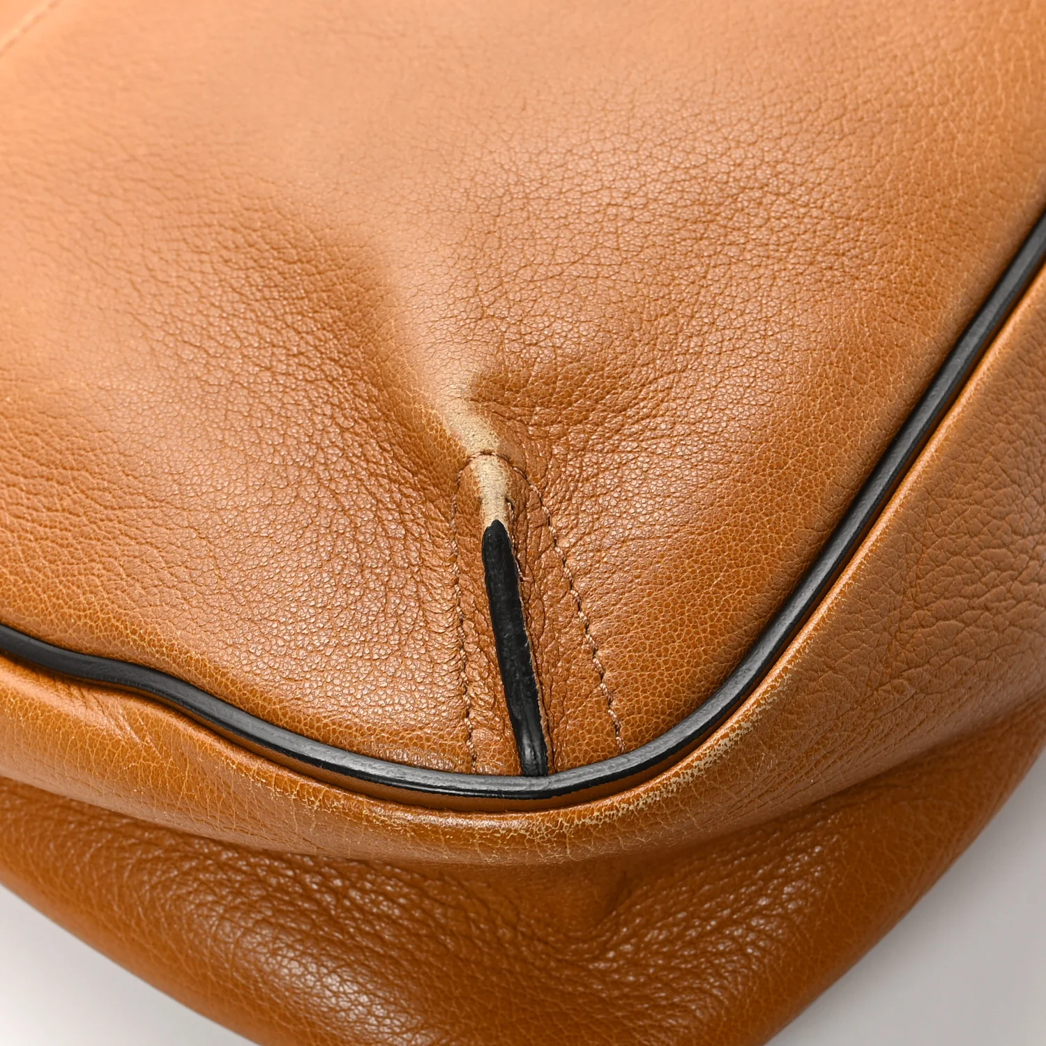 Grained Lambskin Medium Lexa Shoulder Bag Mustard Brown - Top Club