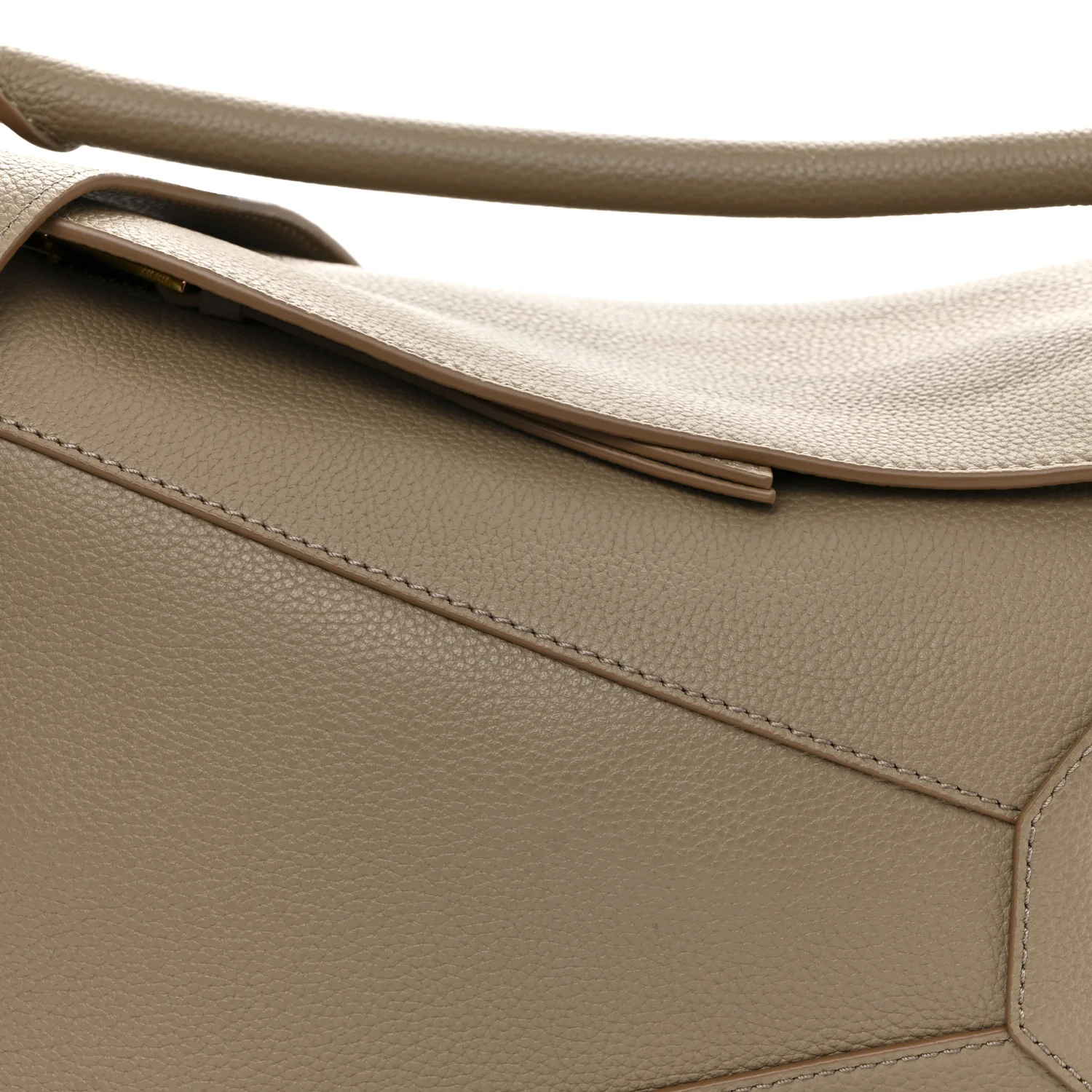 Grained Calfskin Small Puzzle Edge Bag Sand - Top Club