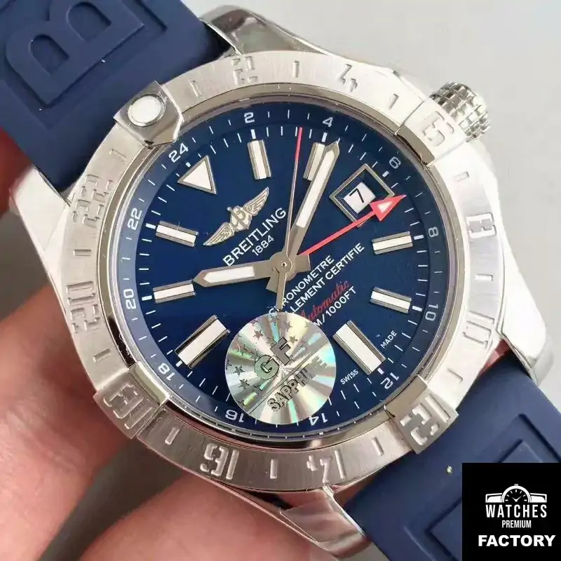 Breitling Avenger II GMT A3239011 / BC35 / 170A GF Factory Blue Dial