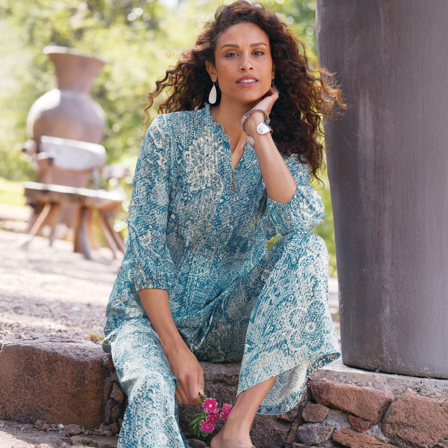 Zeeland Printed Blouse - Sundance Living