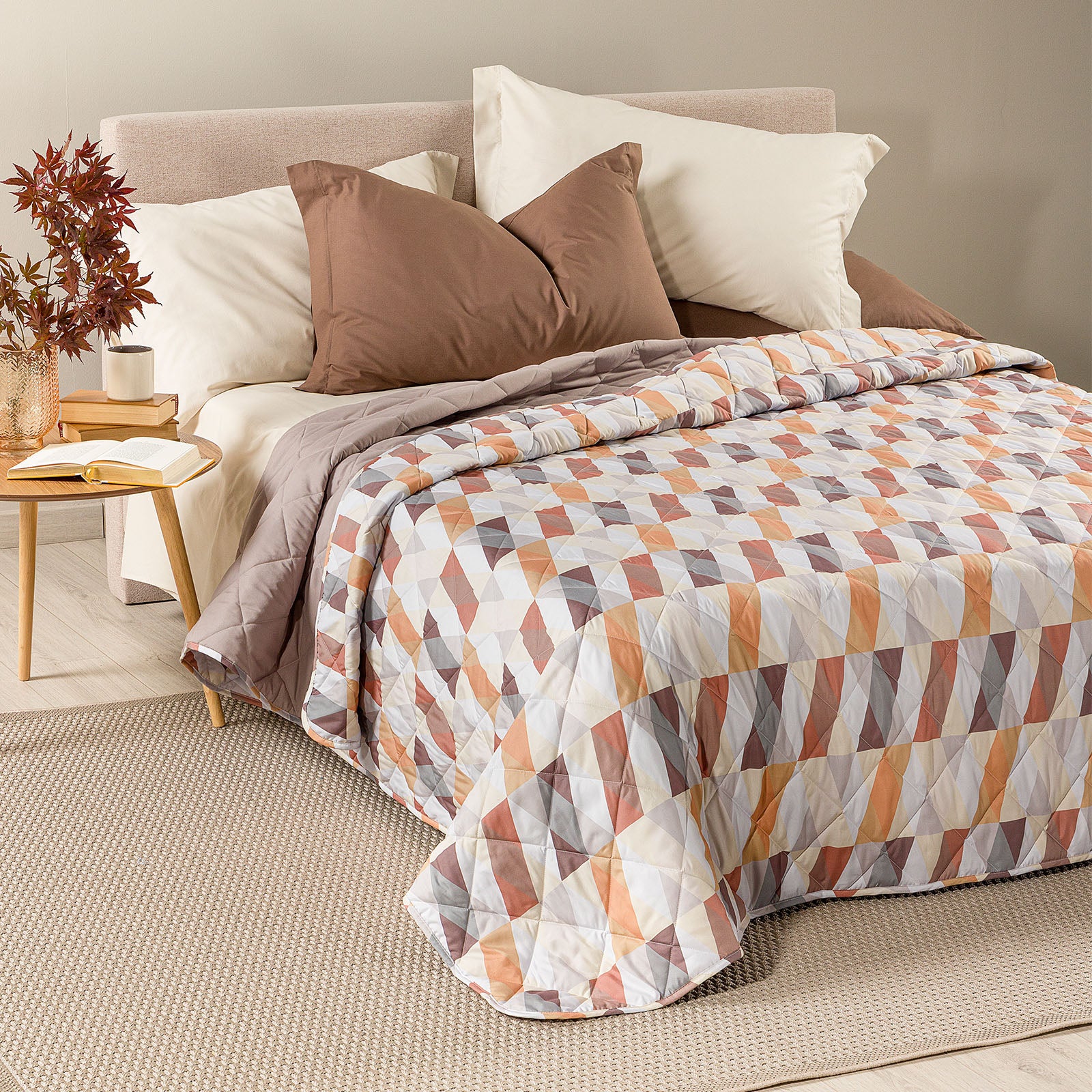 Single microfiber quilfibra bed