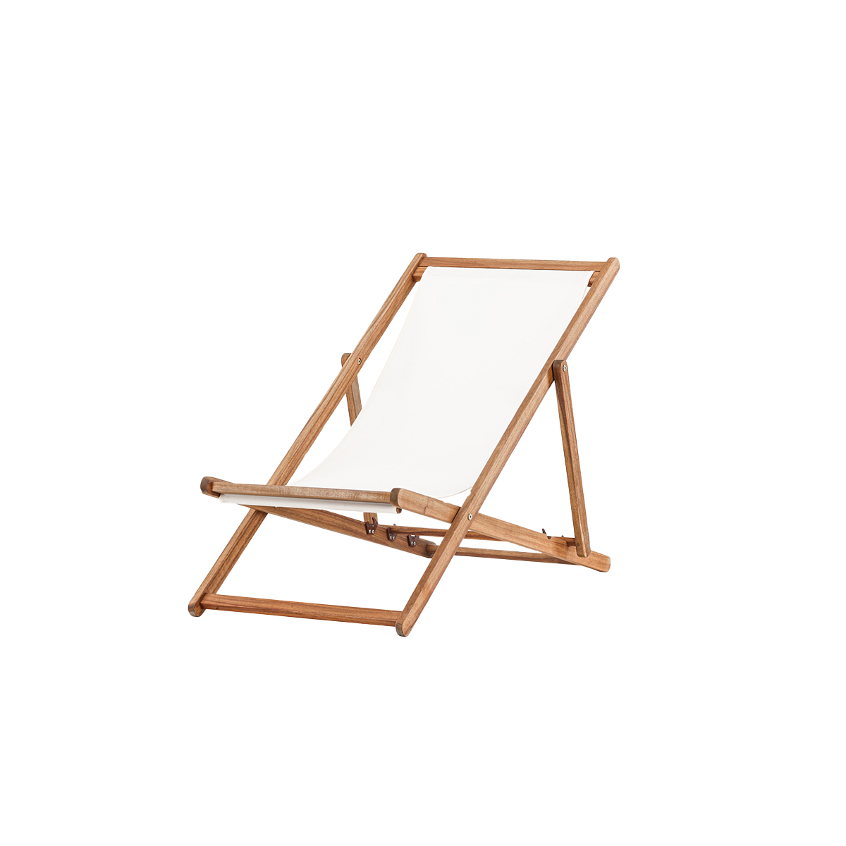 Inklapbare houten tuinstoel Bern Wit