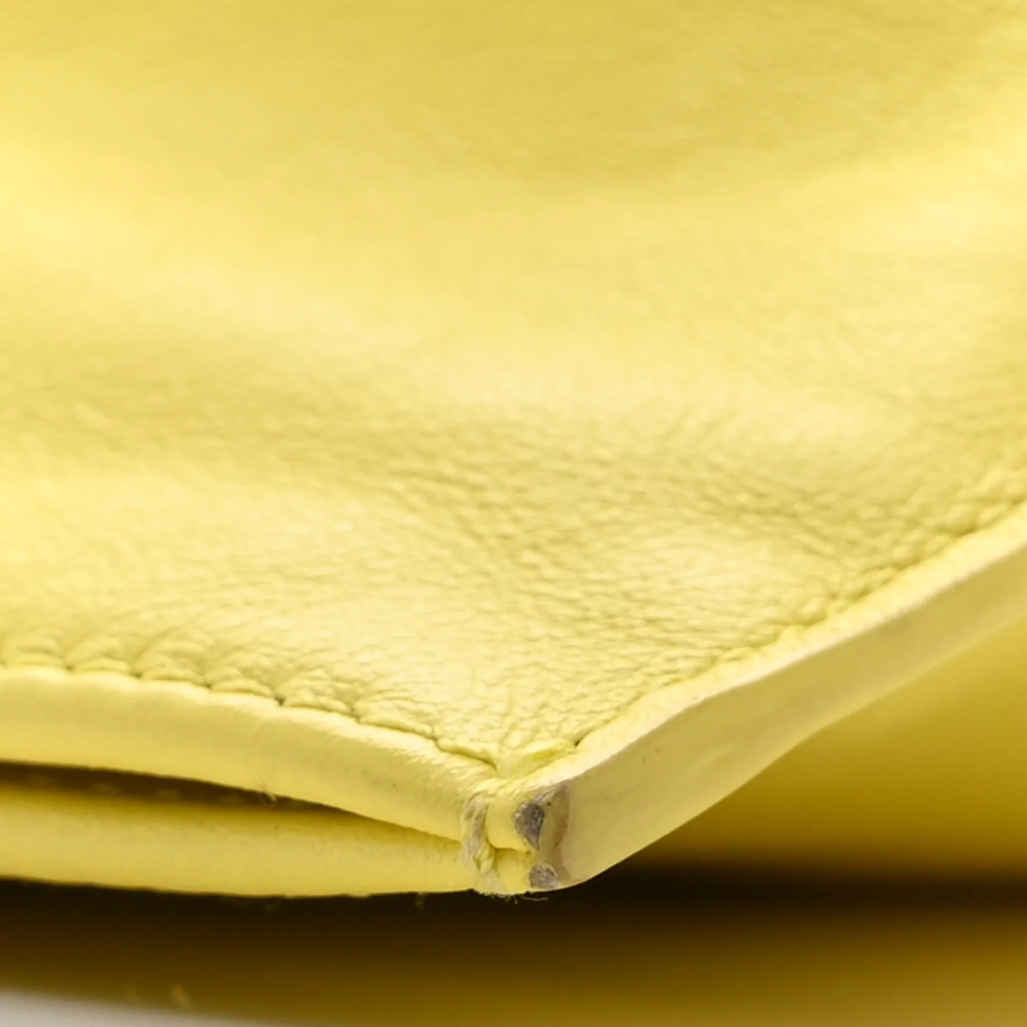 Calfskin Mini BV Twist Yellow - Top Club