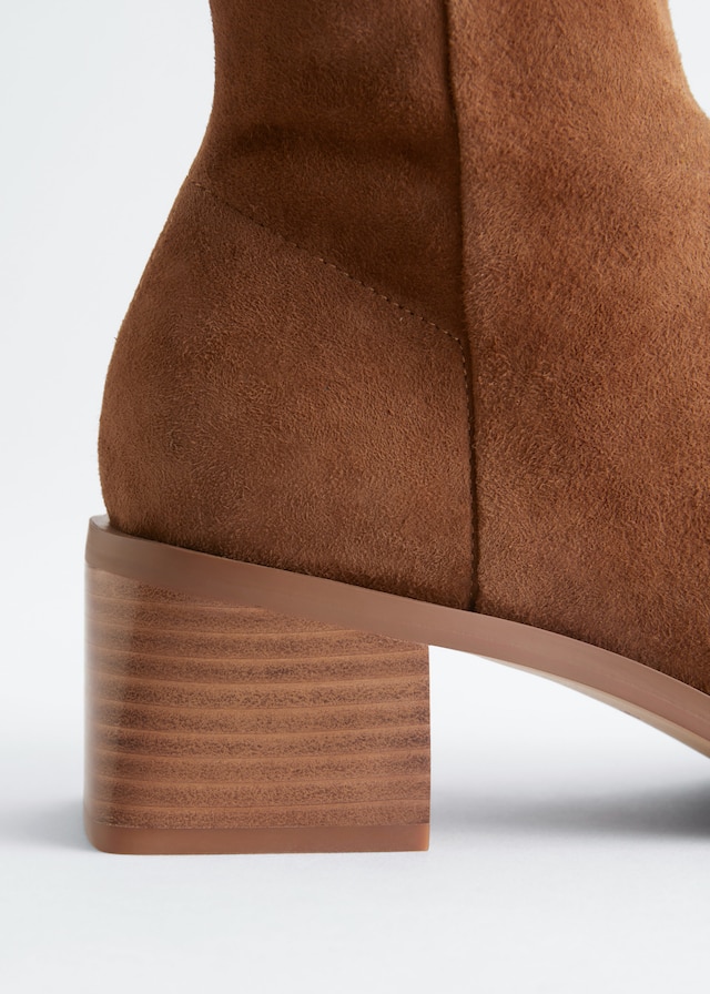 & Other Stories SUEDE SOCK BOOTS