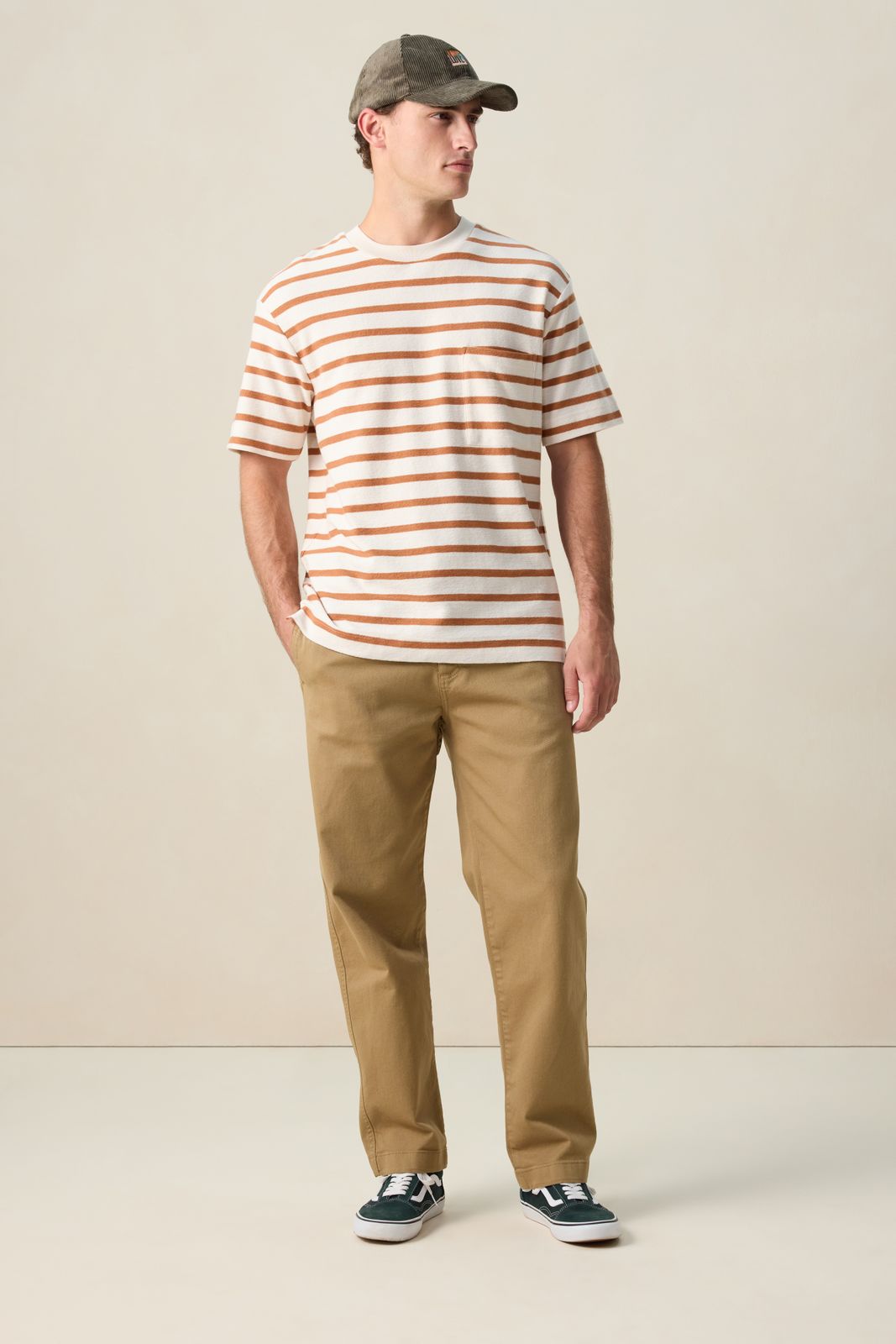 Wit gestreept T-shirt