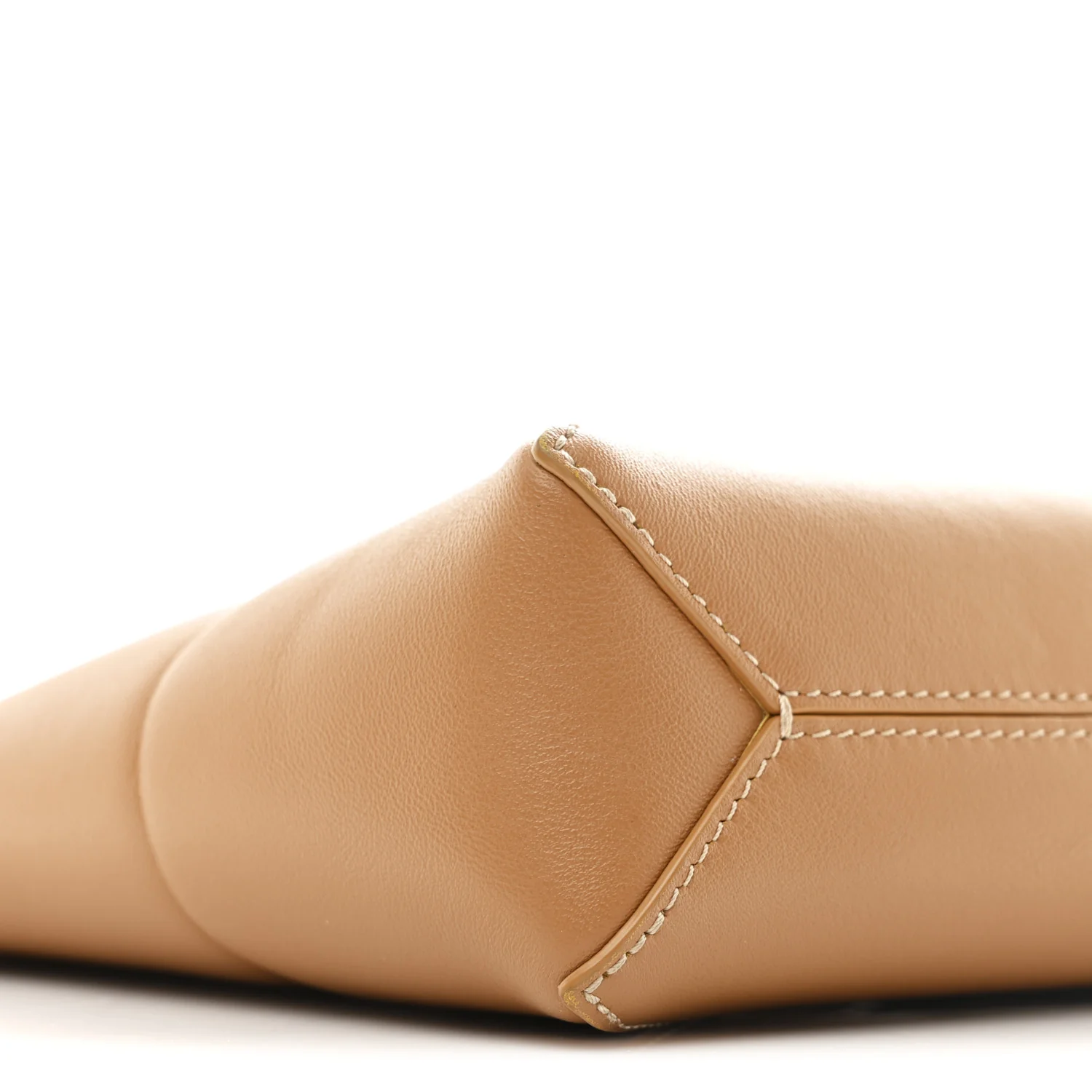 Shiny Calfskin Puzzle Fold Pouch Warm Desert - Top Club