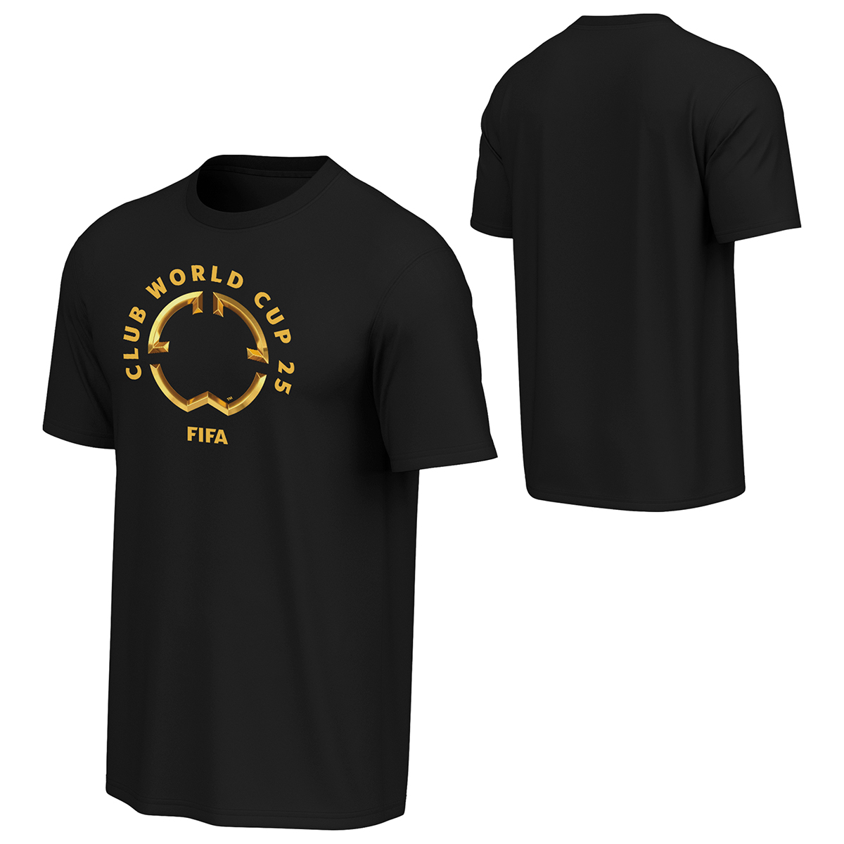 FIFA Club World Cup 2025™ Gold Emblem Black T-Shirt - Unisex