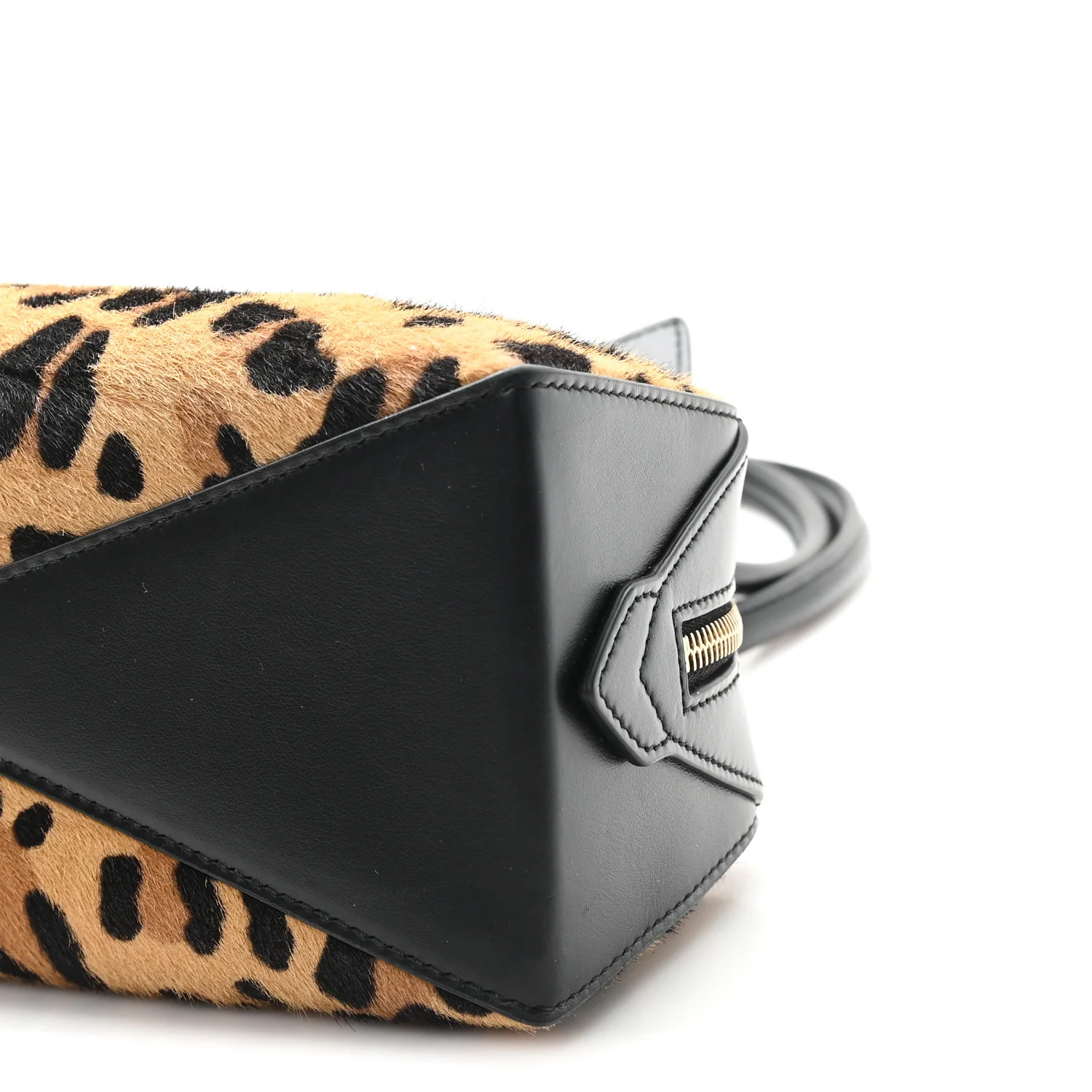 Calf Hair Leopard Print Medium Le Teckel Bag - Top Club