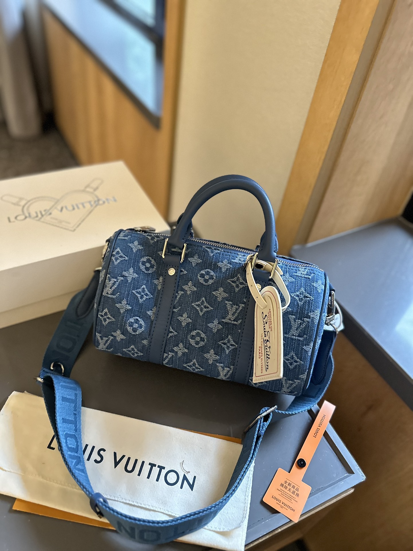 Louis Lvkeepall new arrival denim bag size: 25 * 12 cm - Top Club