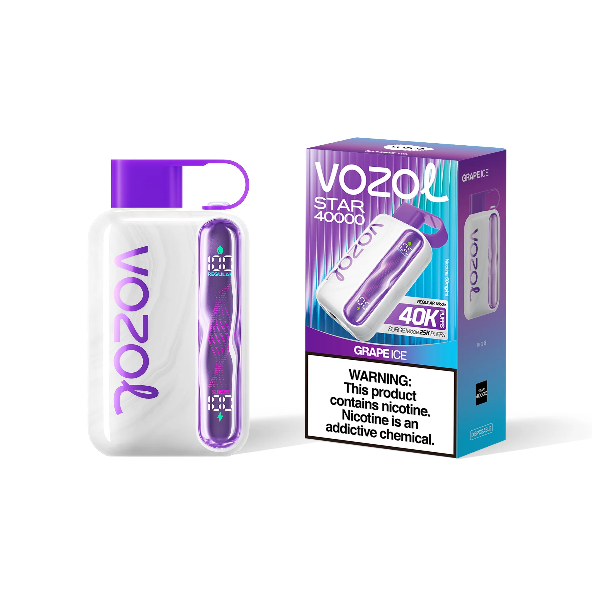 VOZOL STAR 40K jednorazowy e-papieros (wszystkie smaki)