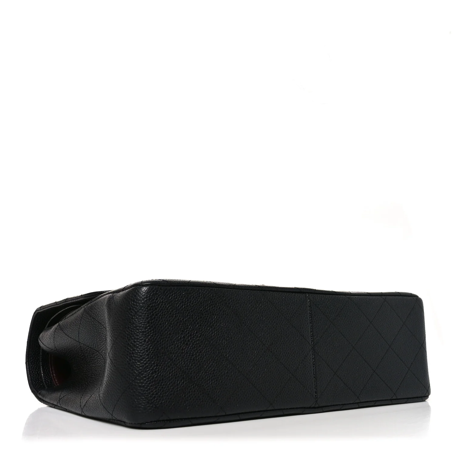 Caviar Quilted Jumbo Double Flap Black - Top Club