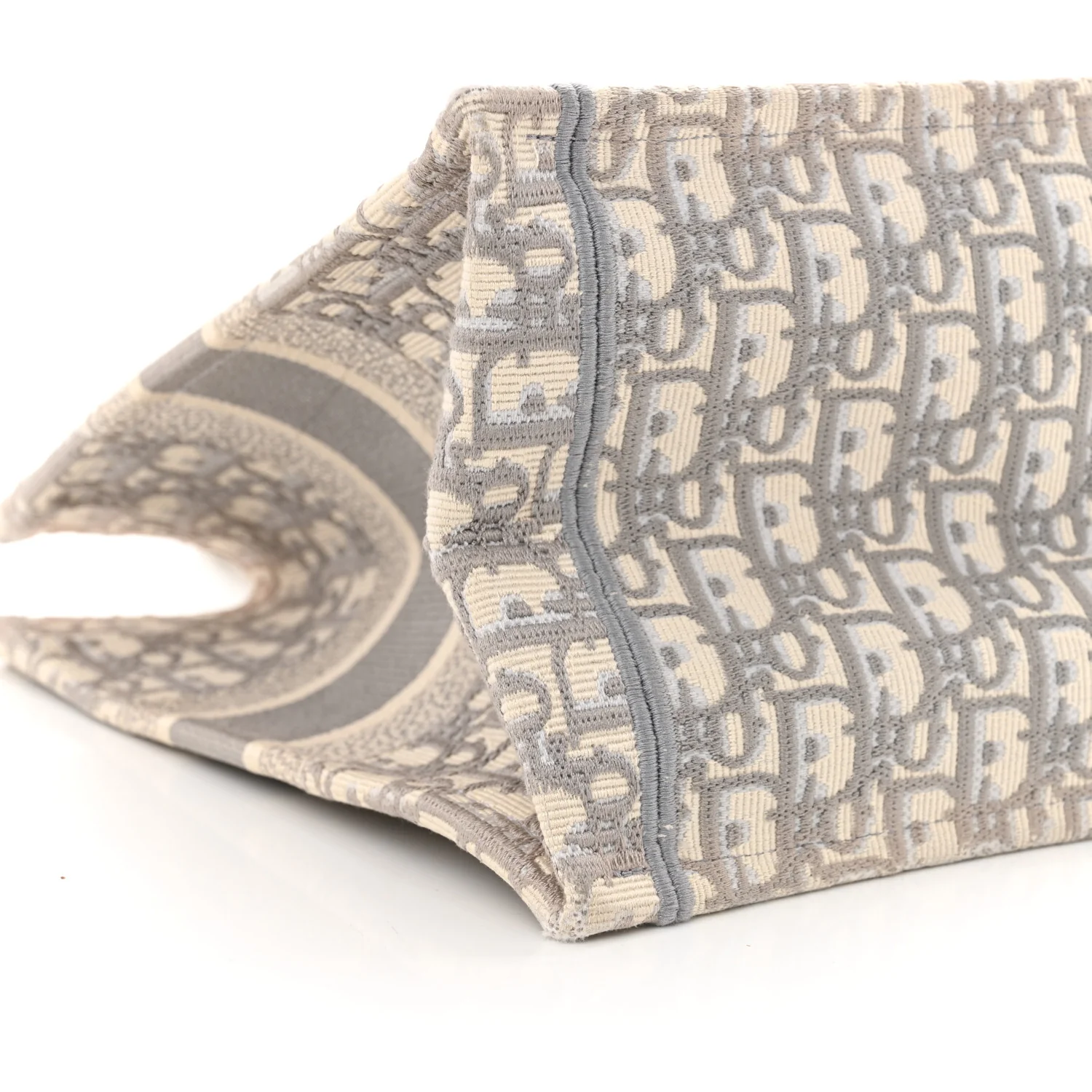 Oblique Medium Book Tote Grey - Top Club