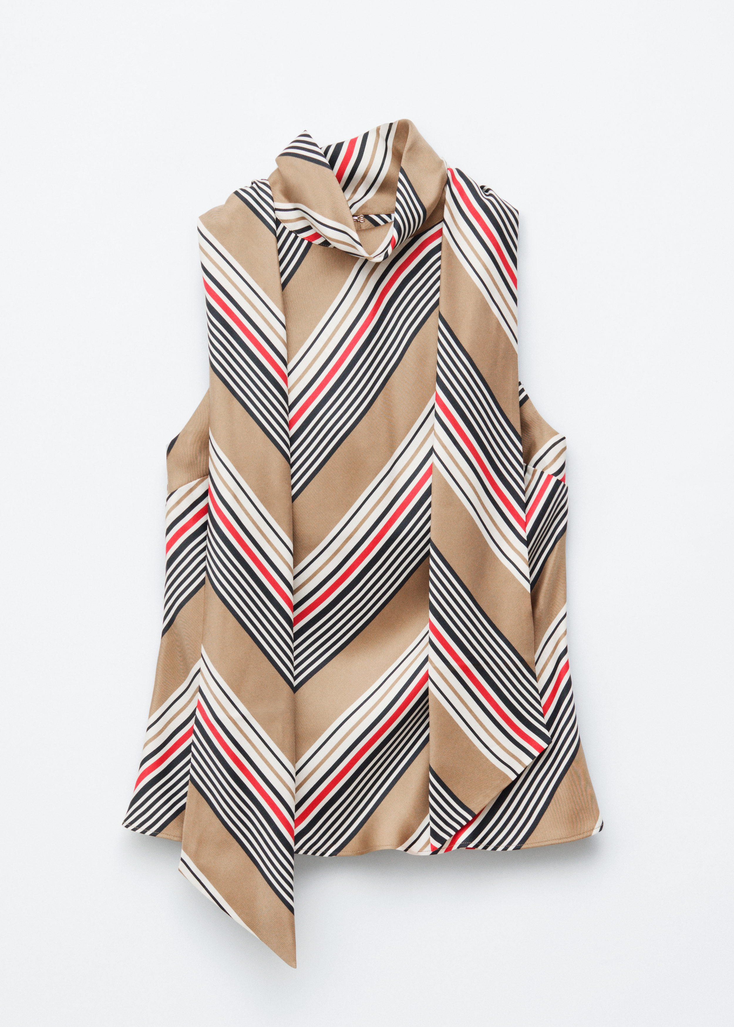 & Other Stories SCARF-NECK SILK TOP