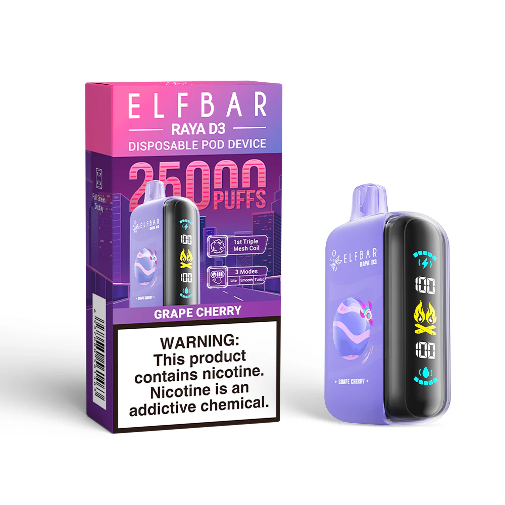 ELFBAR RAYA D3 Disposable Vape (All Flavours)
