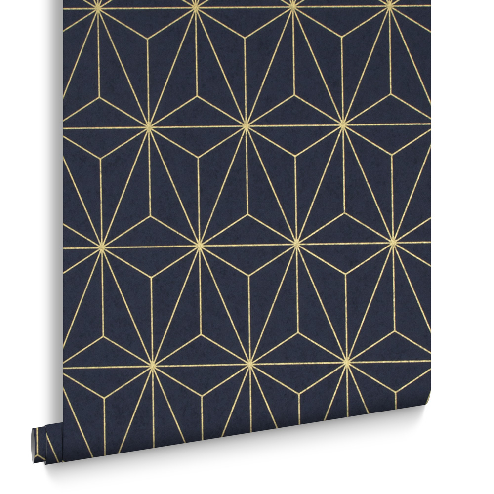Graham & Brown  vliesbehang  Prism Navy Graham & Brown  vliesbehang  Prism Navy