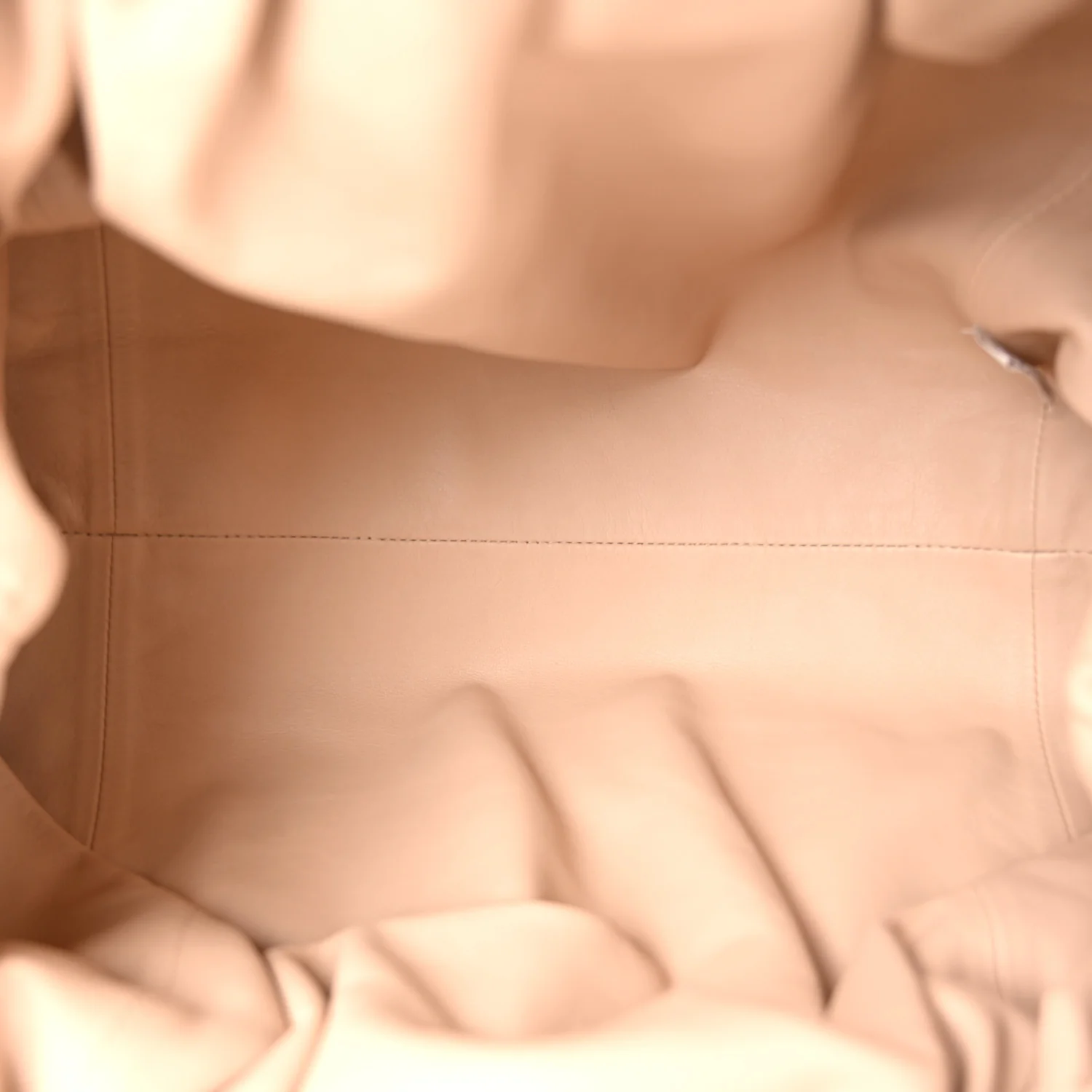 Smooth Butter Calf The Pouch Oversized Clutch Nude - Top Club