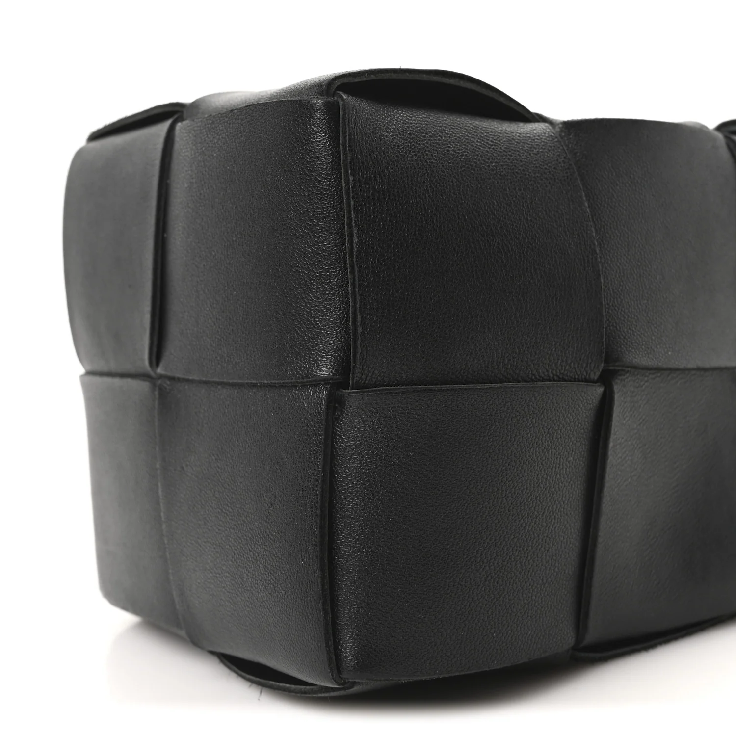 Nappa Maxi Intrecciato Mini Cassette Bucket Bag Black - Top Club