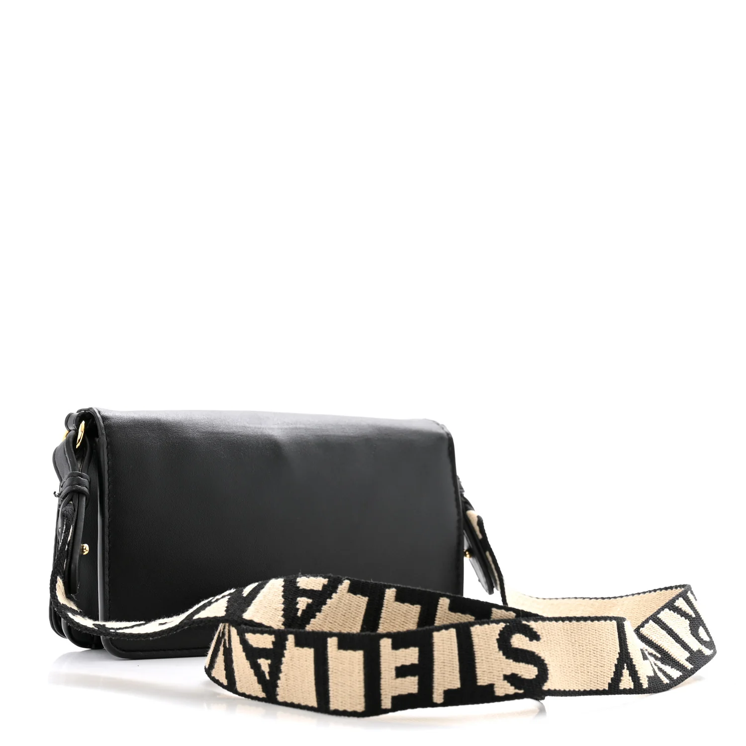 Eco Alter Nappa Perforated Logo Mini Crossbody Bag Black - Top Club