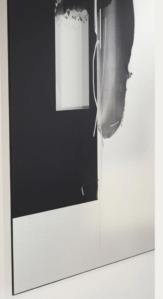 Designer living room wall mirror black 101 x H. 150 cm - luxury furniture