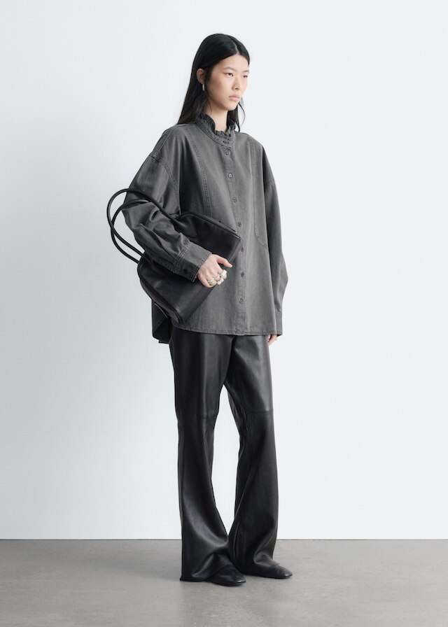 & Other Stories OVERSIZED DENIM BLOUSE