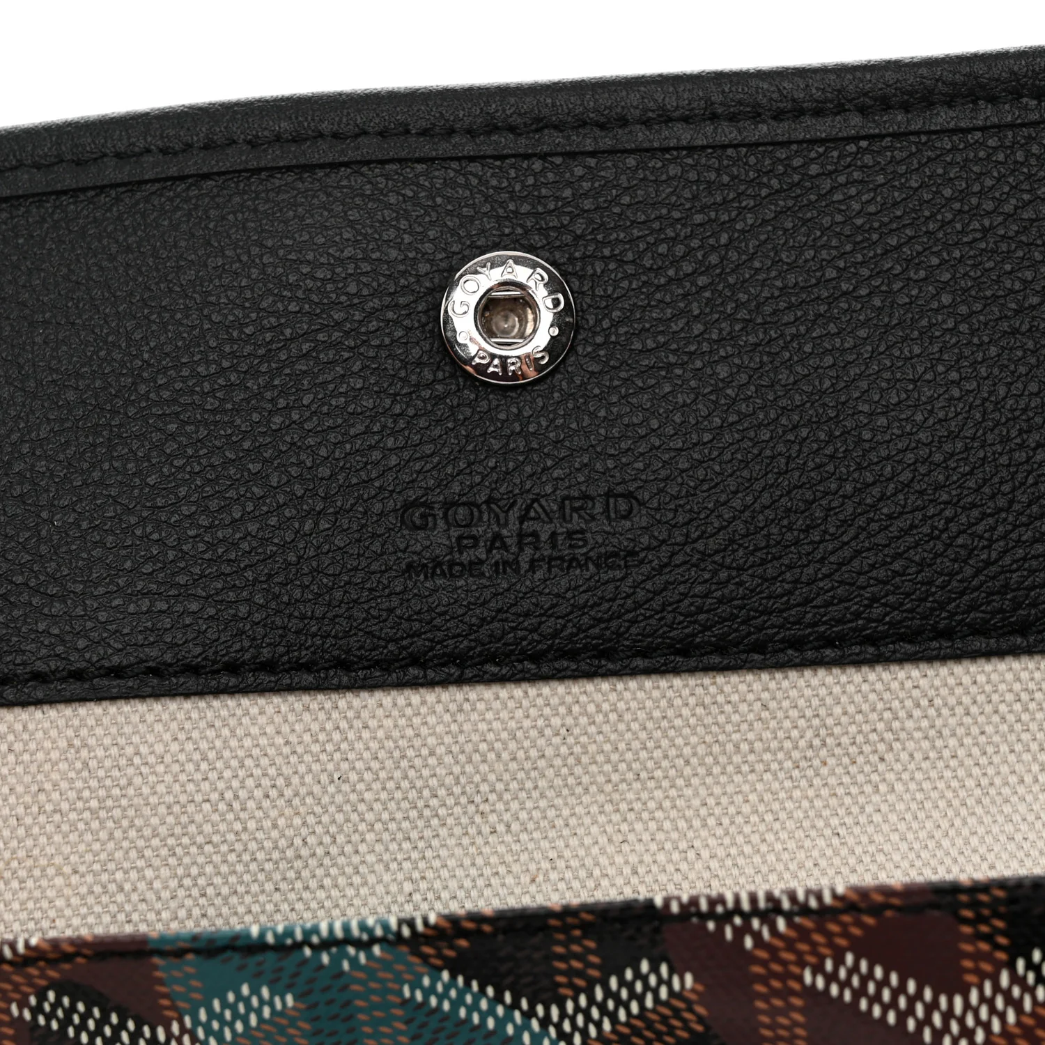 Goyardine Saint Louis Lettres Camouflage PM Black Blue - Top Club