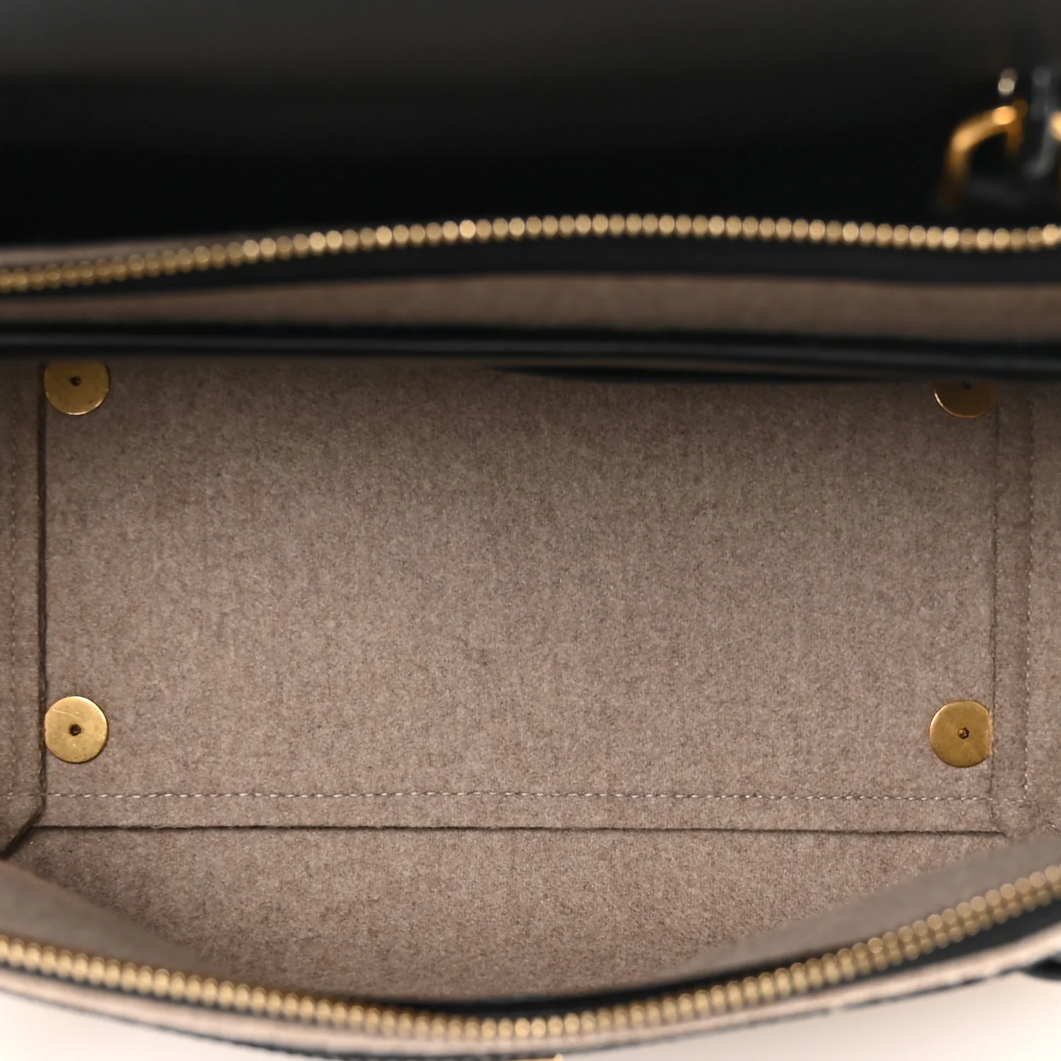Felt Smooth Calfskin Mini Belt Bag Beige - Top Club