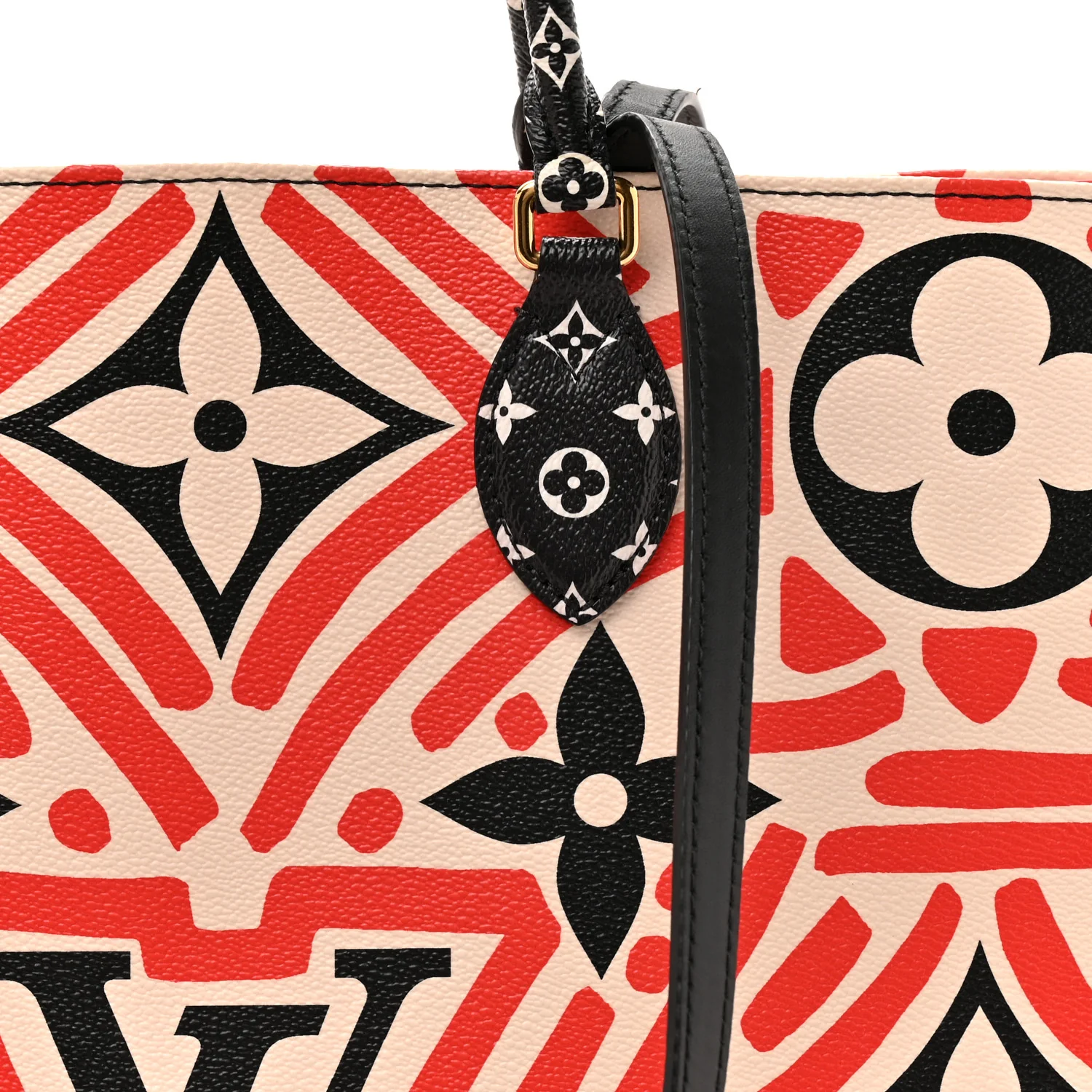 Monogram Giant Crafty Onthego GM Creme Rouge Black - Top Club