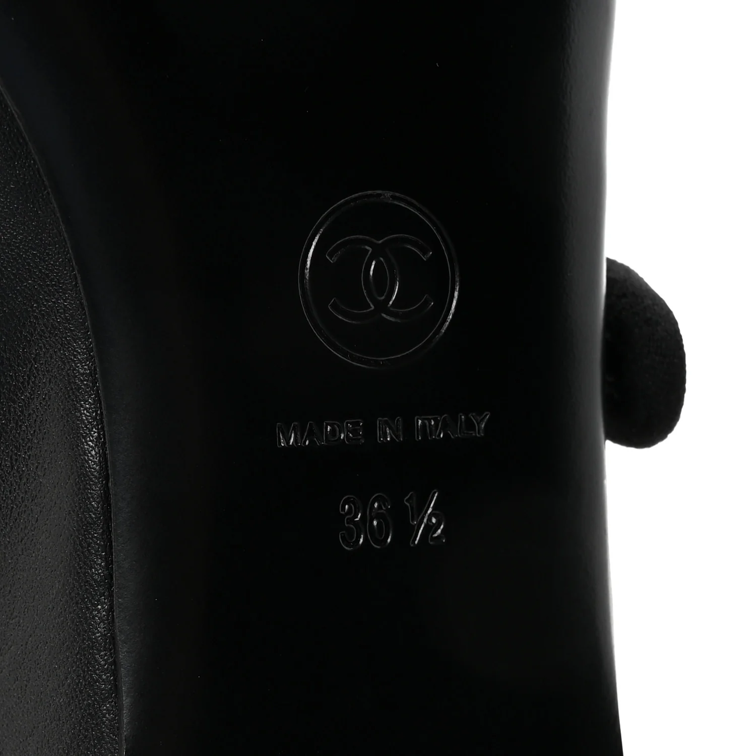 Lambskin Mary Jane Flats 36.5 Black - Top Club
