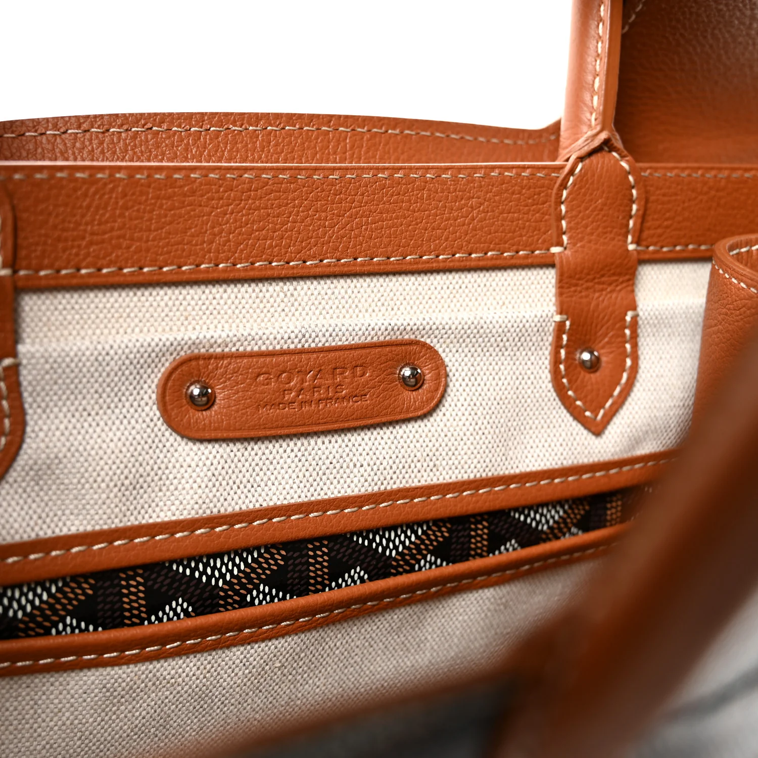 Goyardine Saigon Tote Black Gold - Top Club