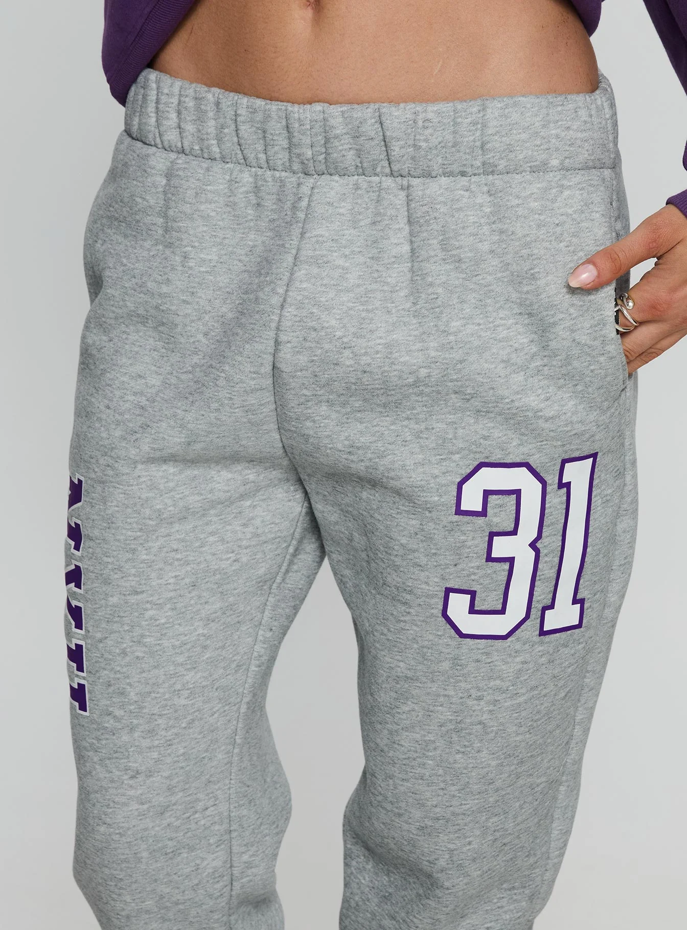 NYU Basic Sweatpants Heather Grey