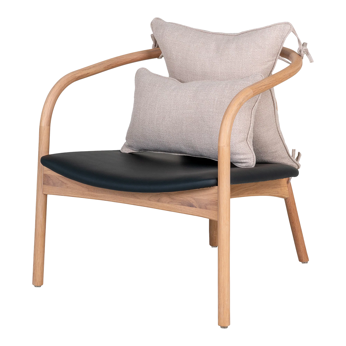 Fauteuil Kasper - met armleuningen Naturel eiken