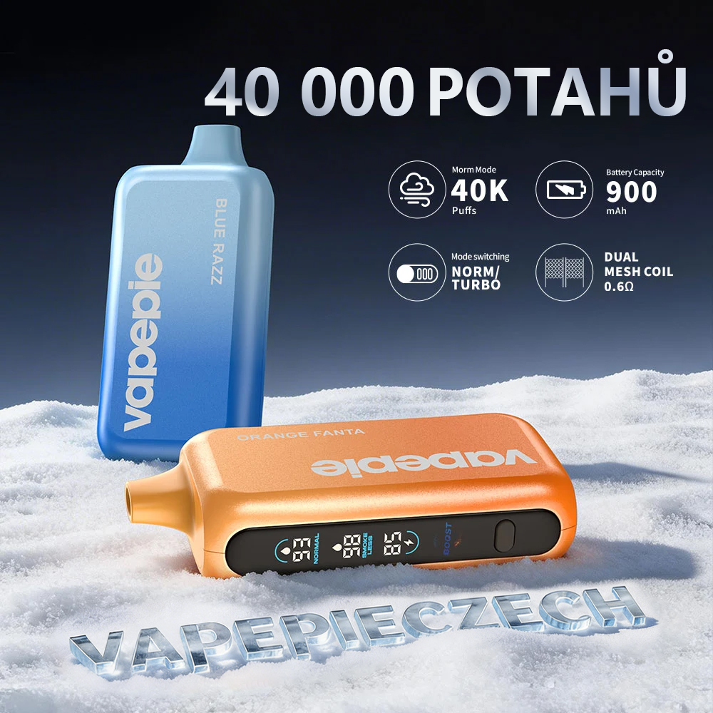 🌳VAPEPIE GHOST AIR 40 000 Potahů – Nejnovější design – možnost skrýt kouř