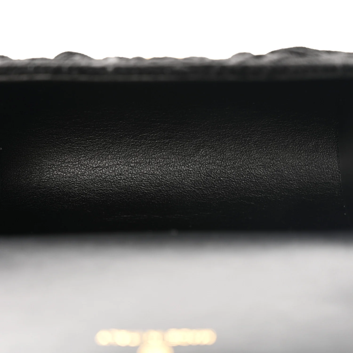 Velvet Camellia Embossed Jewel Belt Card Holder With Chain Black - Top Club