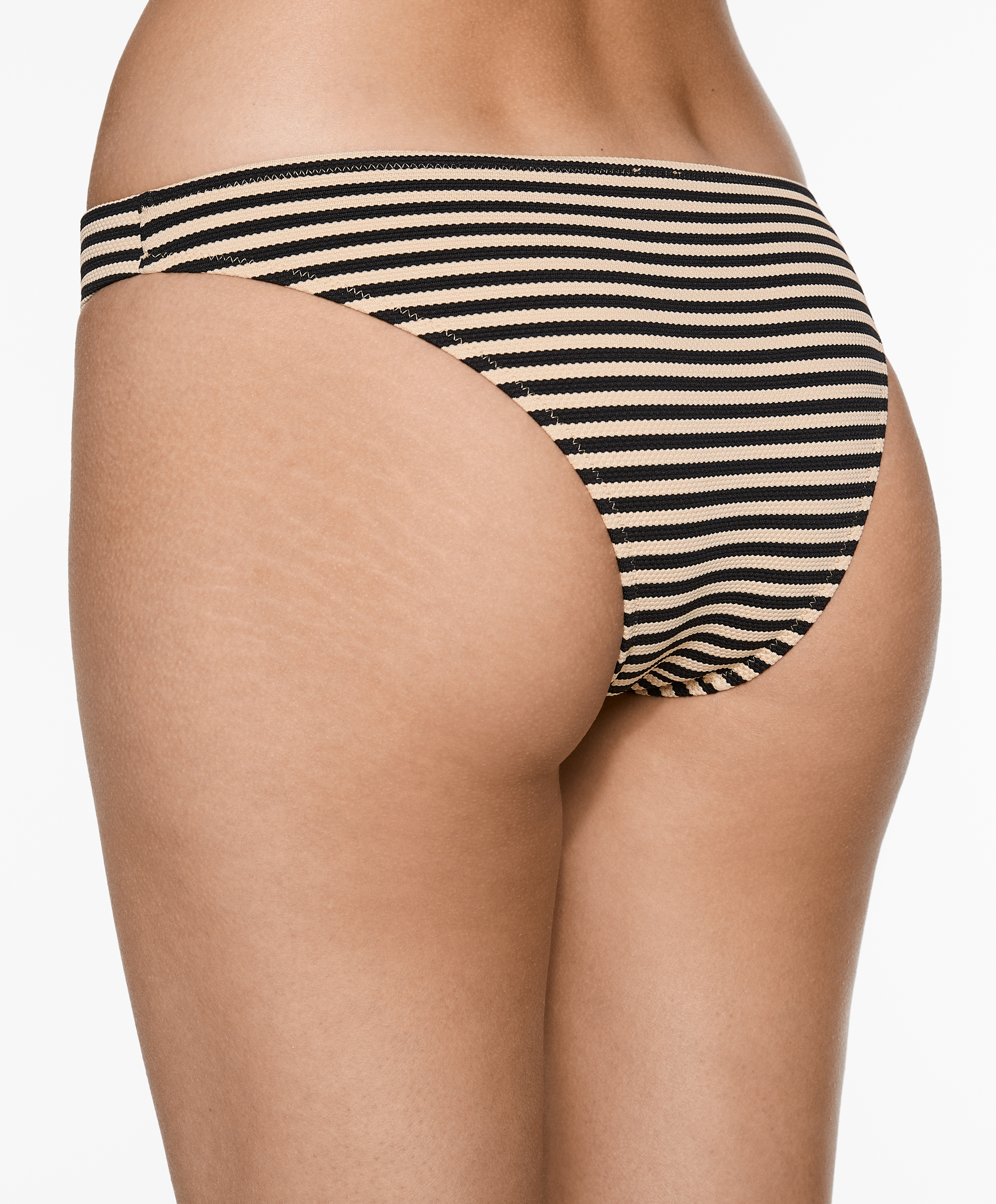 OYSHO Stripe piqué medium-coverage bikini briefs