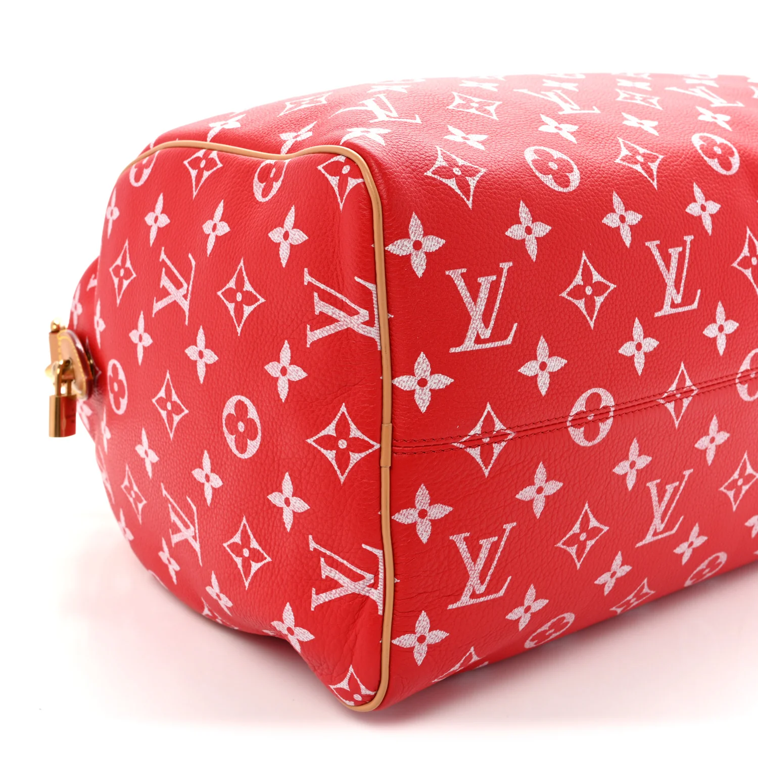 Calfskin Monogram Speedy P9 Bandouliere 40 Red - Top Club