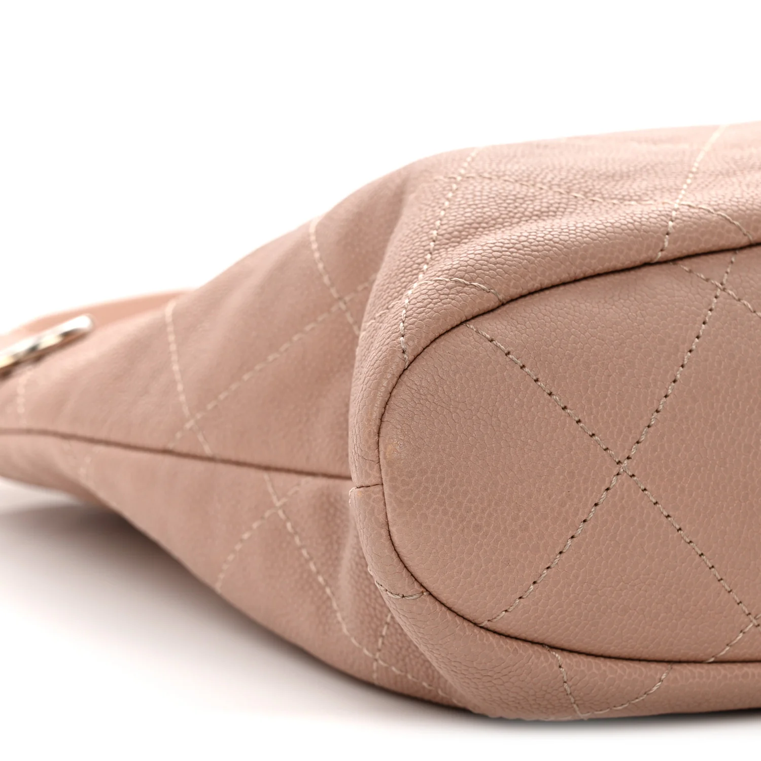 Caviar Quilted Shopping Tote Pink - Top Club