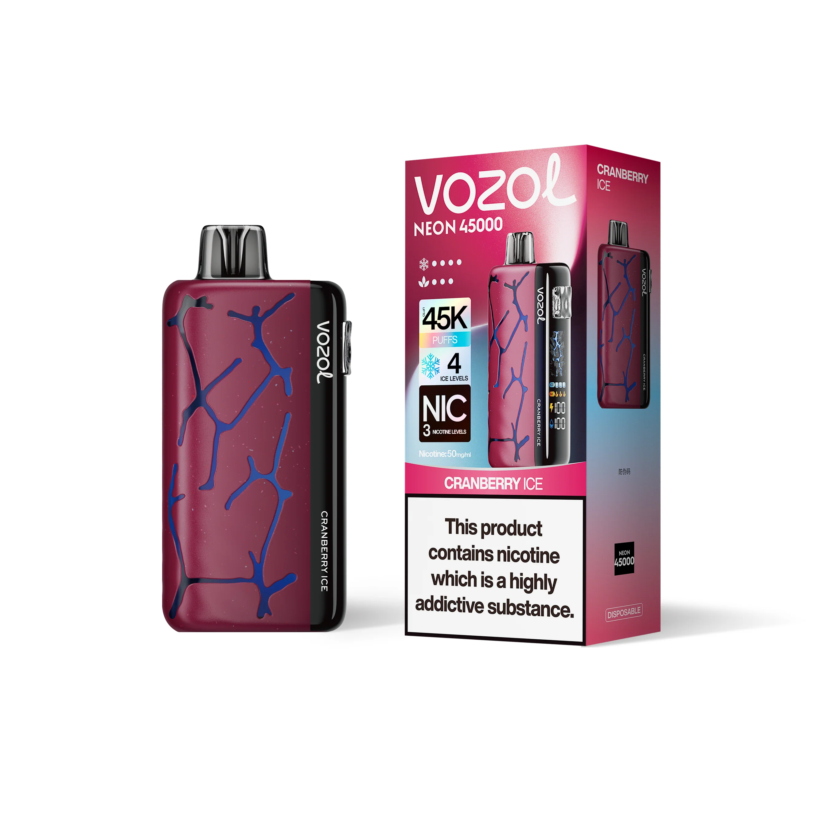 VOZOL NEON 45K Disposable Vape (All Flavours)