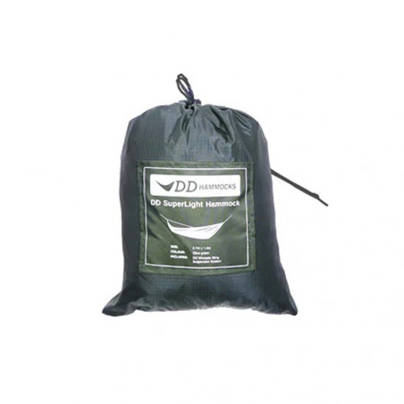 DD Hammocks Superlight Hammock olive green - Hamaca by buschcraft