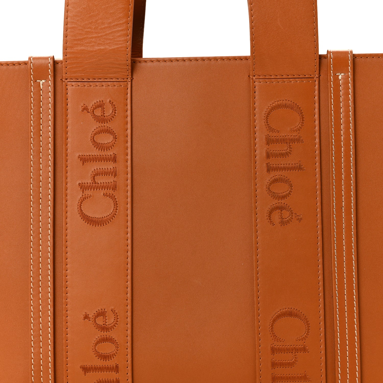 Calfskin Medium Woody Tote Caramel - Top Club