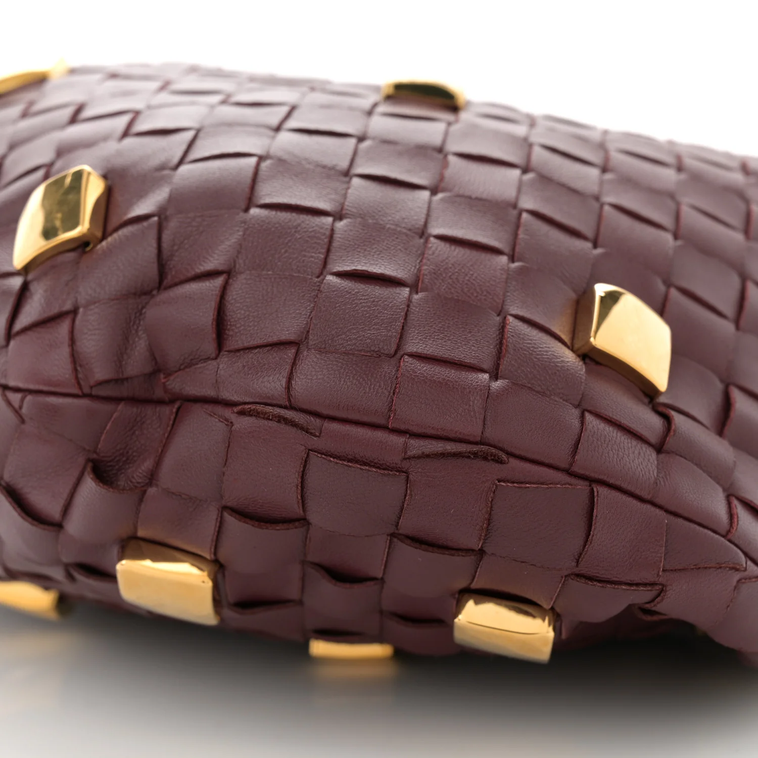 Nappa Intrecciato Studded Teen Jodie Hobo Barolo - Top Club