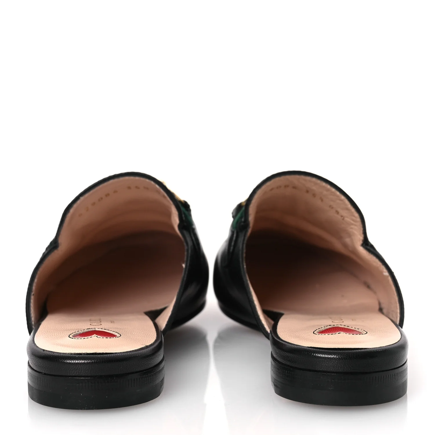 Calfskin Womens Princetown Slippers 35.5 Black - Top Club