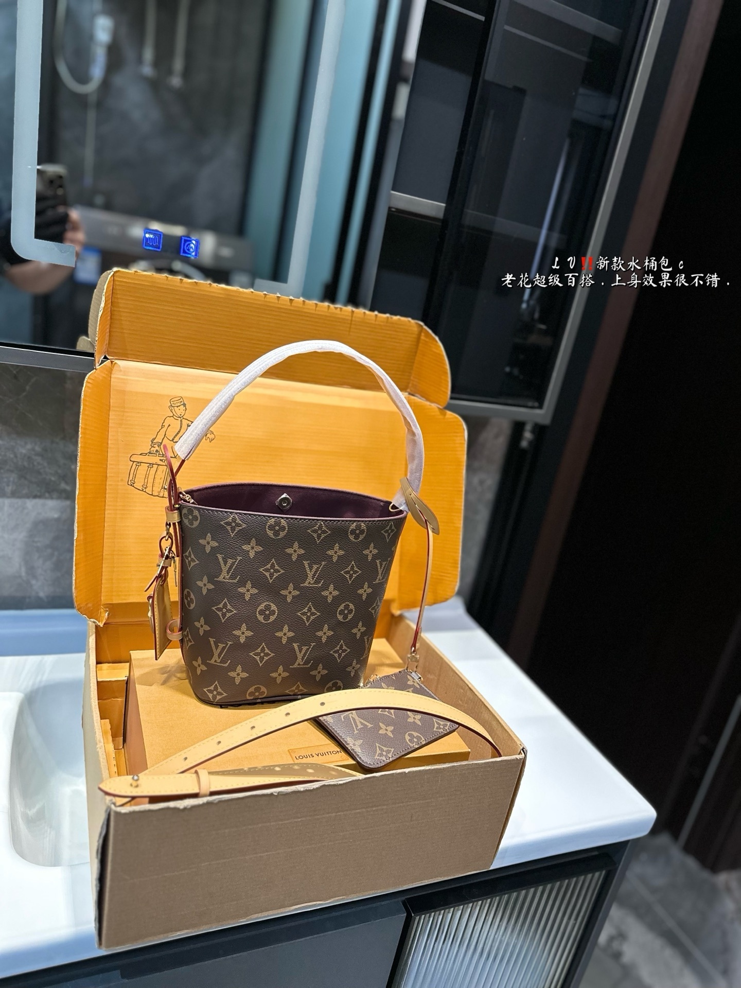 Louis new arrival ALL IN BB bucket bag size:17 * 18.5 cm - Top Club