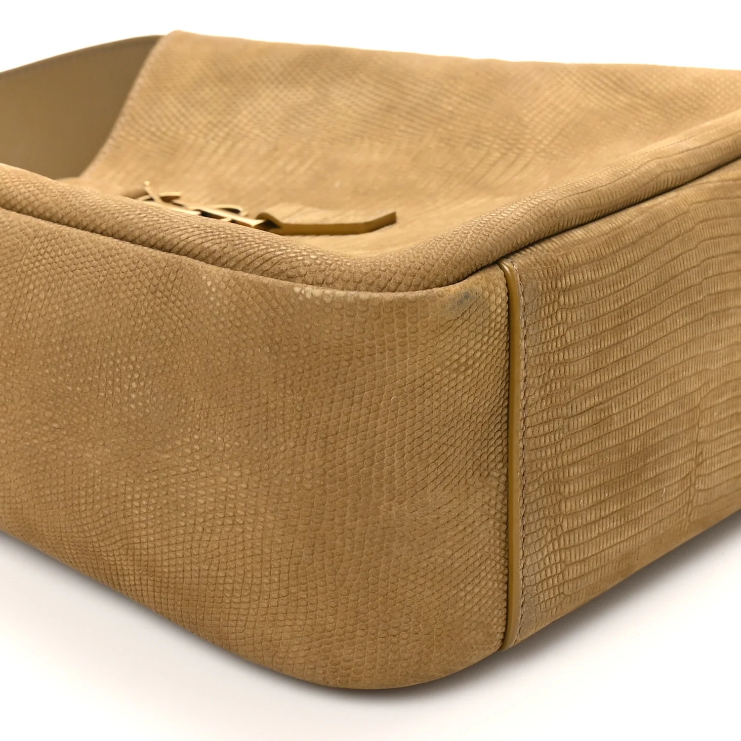 Suede Lizard Embossed Small Le 5 A 7 Soft Hobo Dark Pistachio - Top Club
