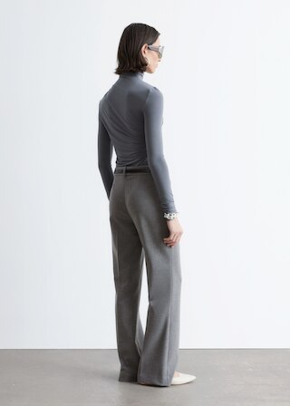& Other Stories FLARED PRESS-CREASE TROUSERS