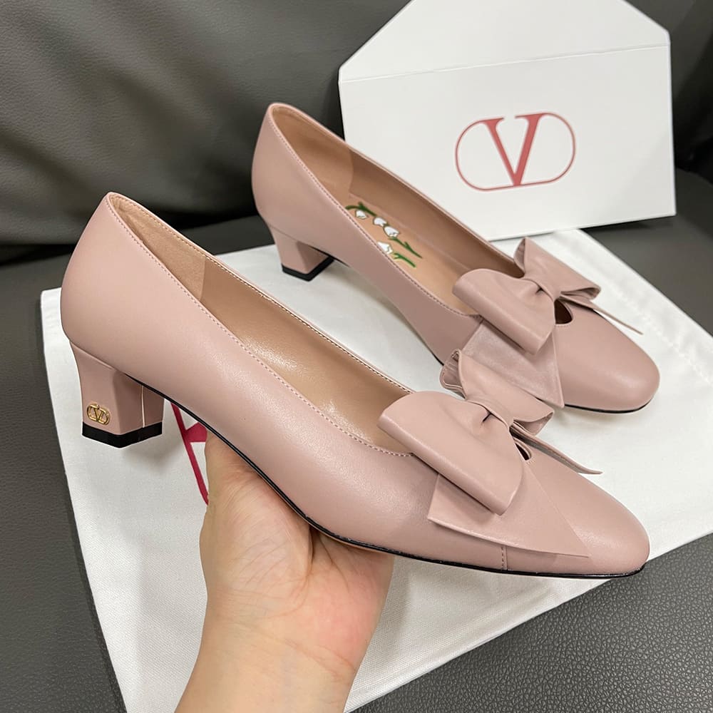 VALENTINO BOWOW sheepskin high heels (heel height 4.5 cm) - Top Club