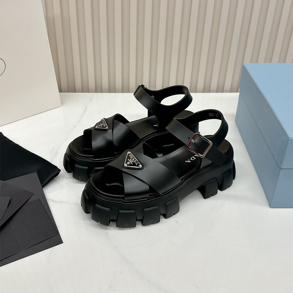 PRADA Monolith rubber sandals - Top Club
