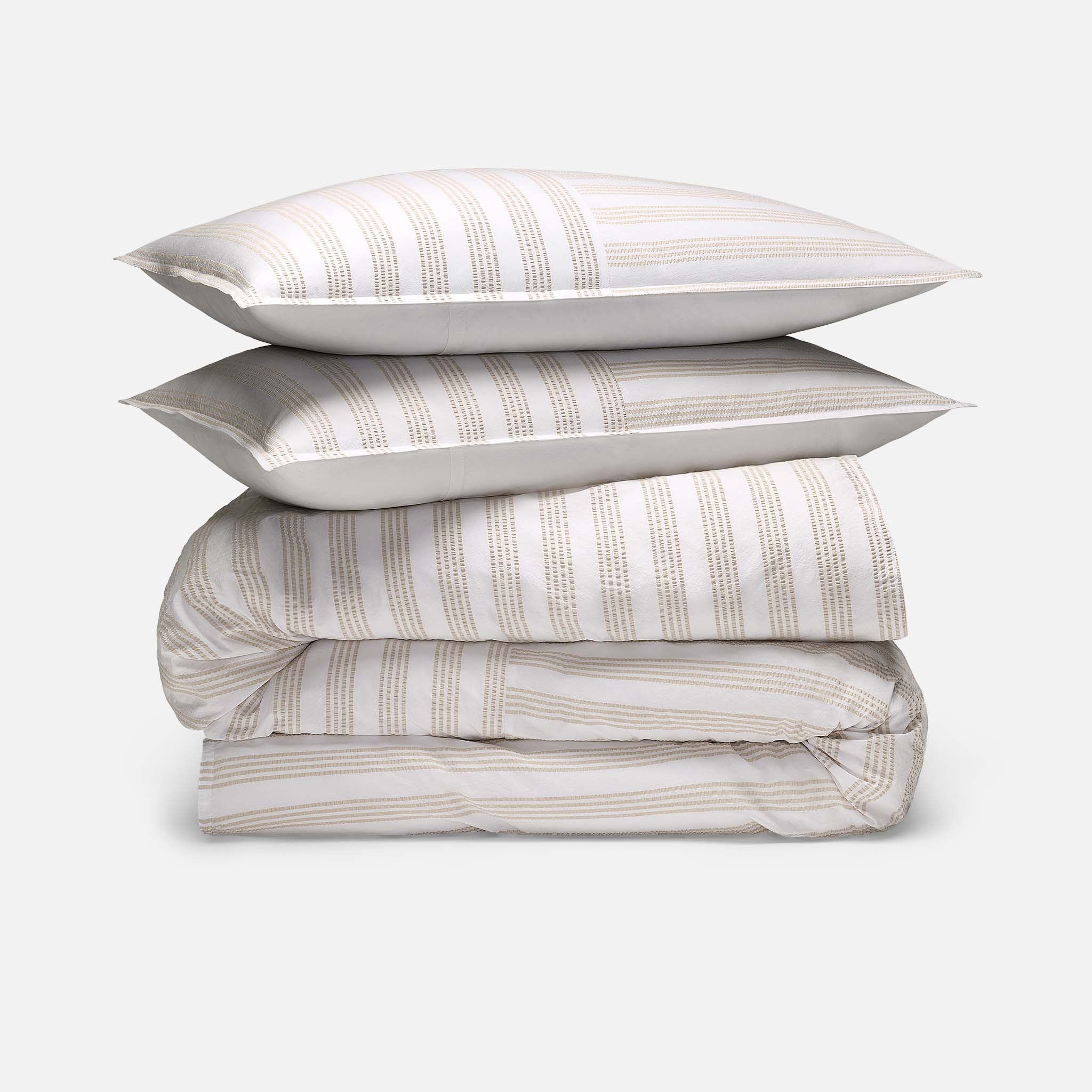 Seersucker Classic Percale Duvet Set