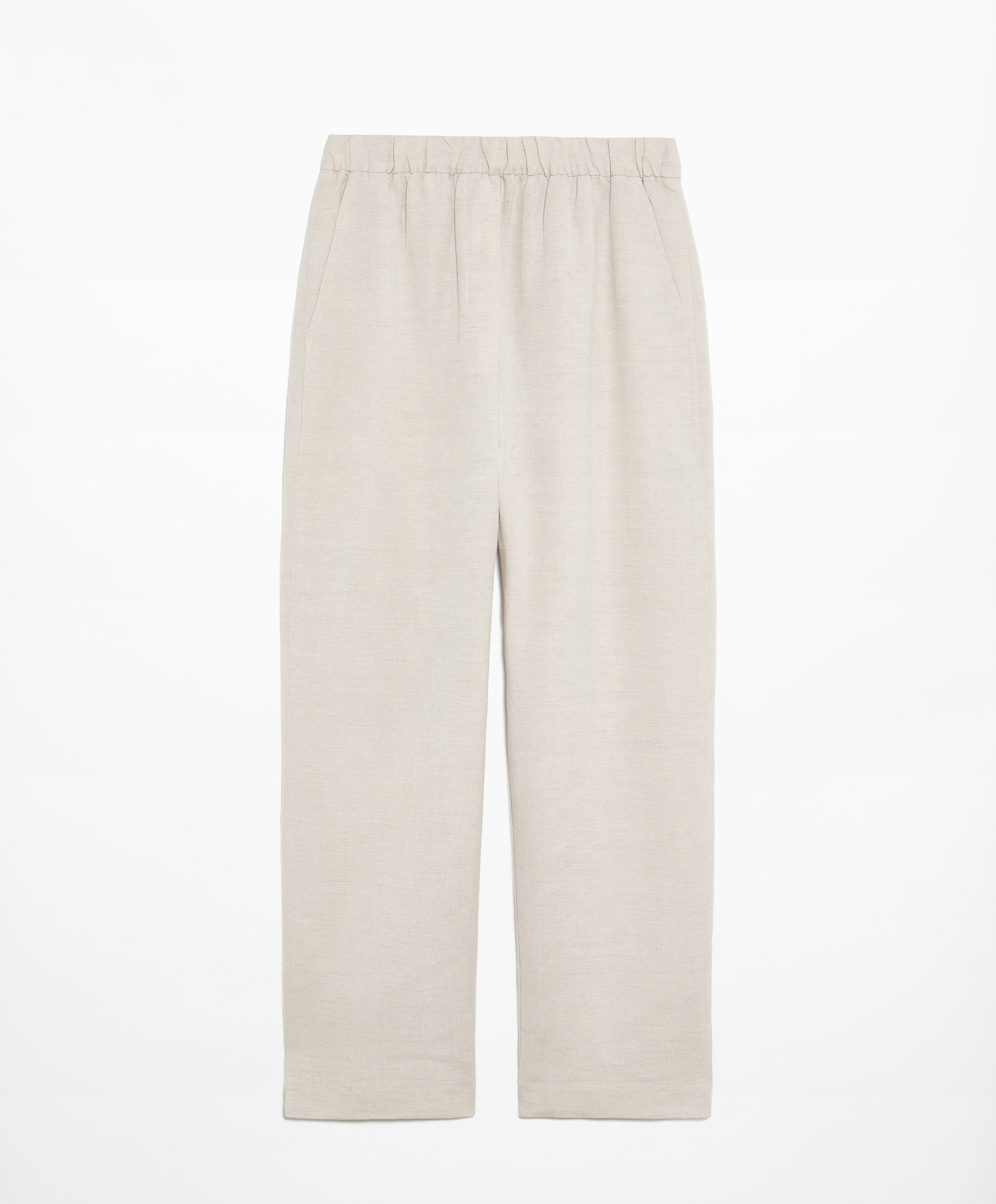 OYSHO Slim-fit trousers with linen