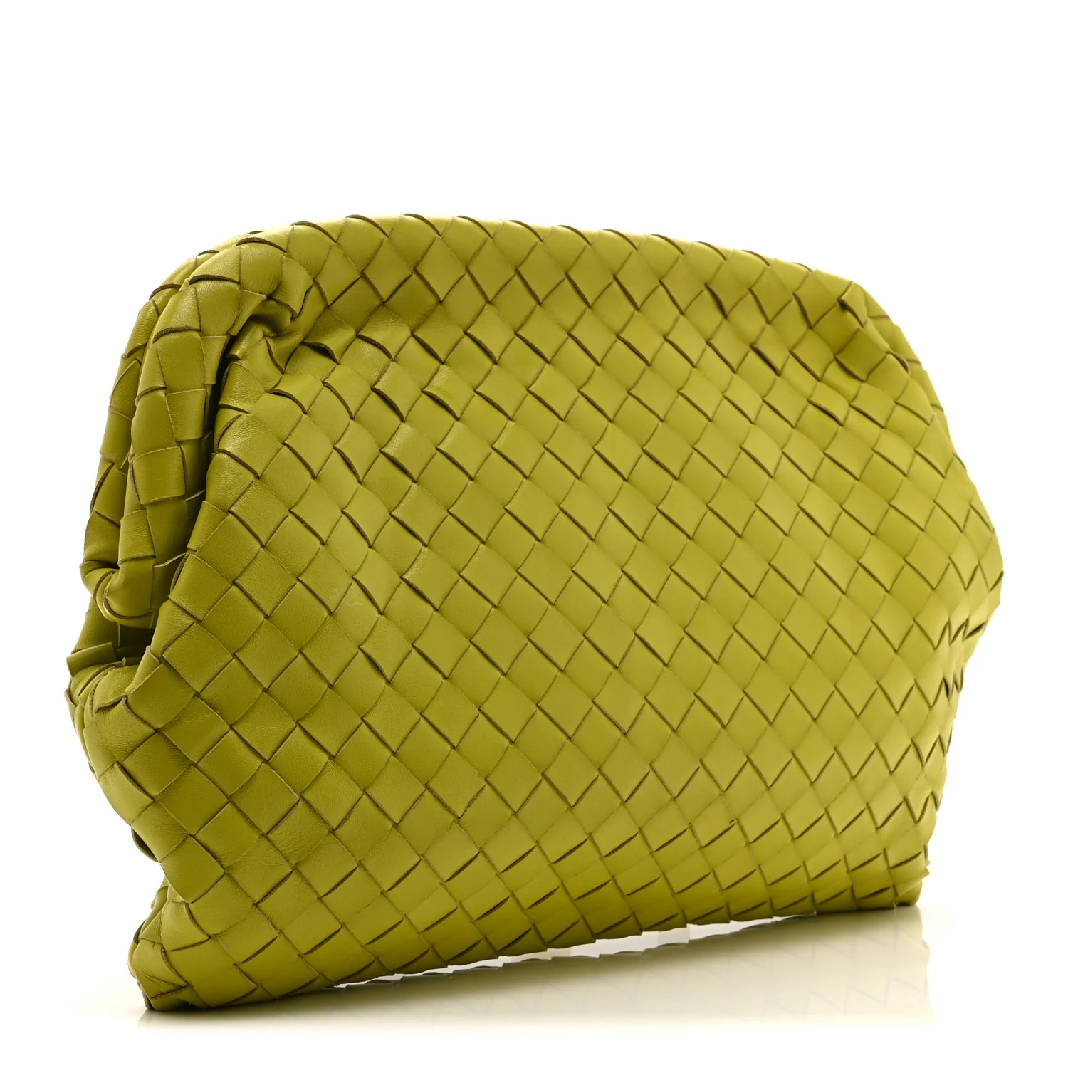 Nappa Intrecciato Clutch  Seagrass - Top Club