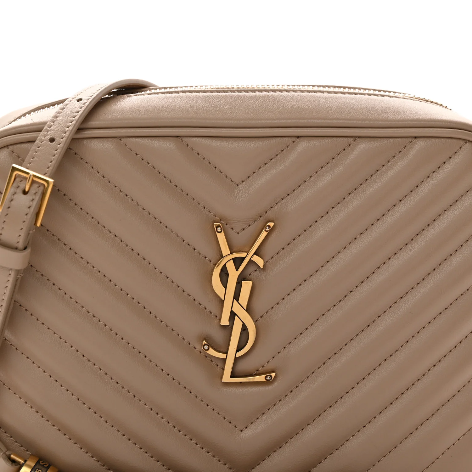 Calfskin Matelasse Monogram Lou Camera Bag Dark Latte - Top Club